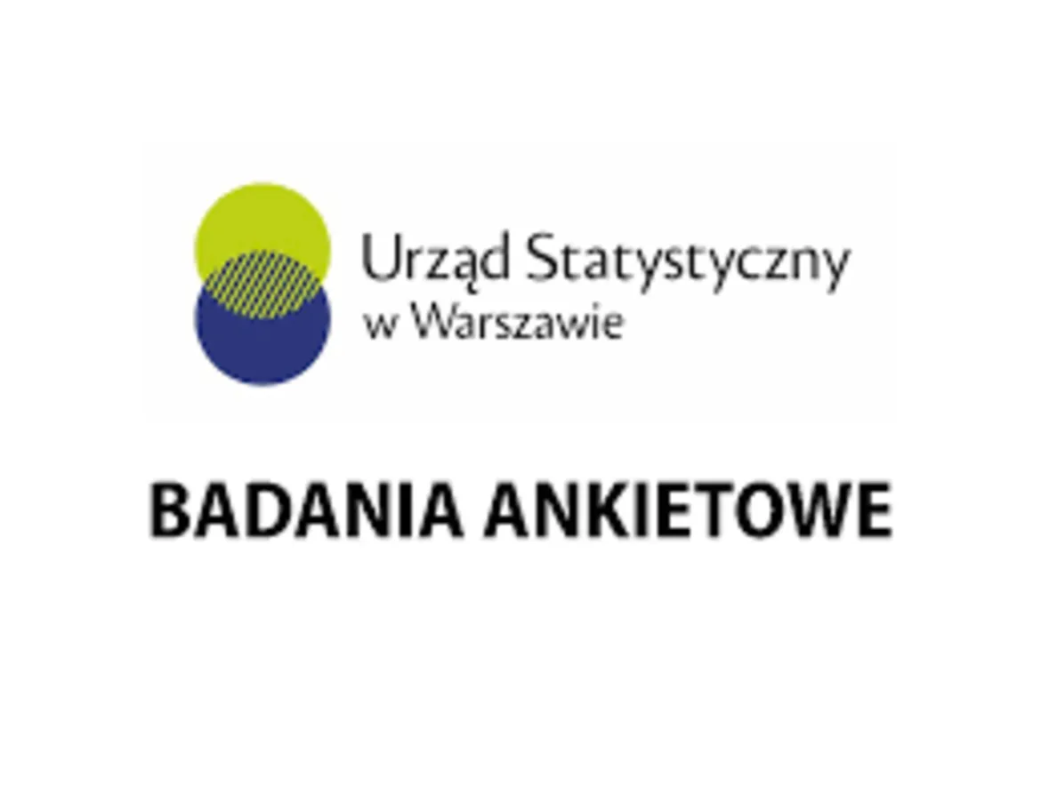 Logo Urzędu Statystycznego w Warszawie z napisem „Badania ankietowe”.
