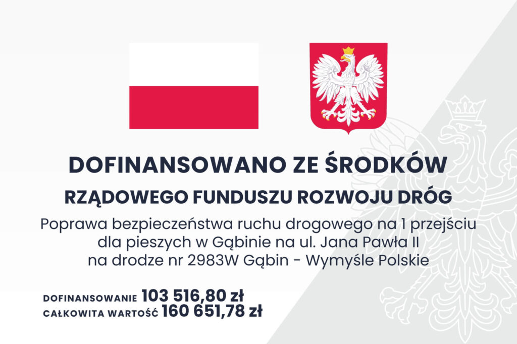 Informacje o dofinansowaniu poprawy bezpieczeństwa na przejściu dla pieszych
