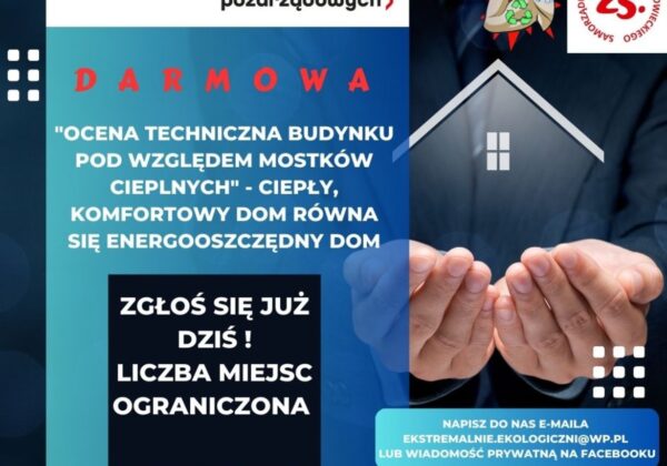 Grafika informująca o darmowej ocenie technicznej budynku w programie