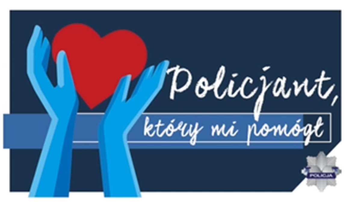 Grafika konkursu Policjant, który mi pomógł