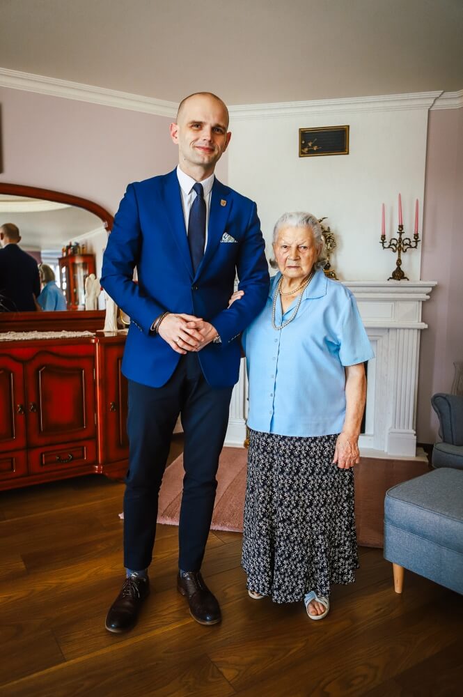 Starosta z Przewodniczącą KGW Wesołe Babeczki