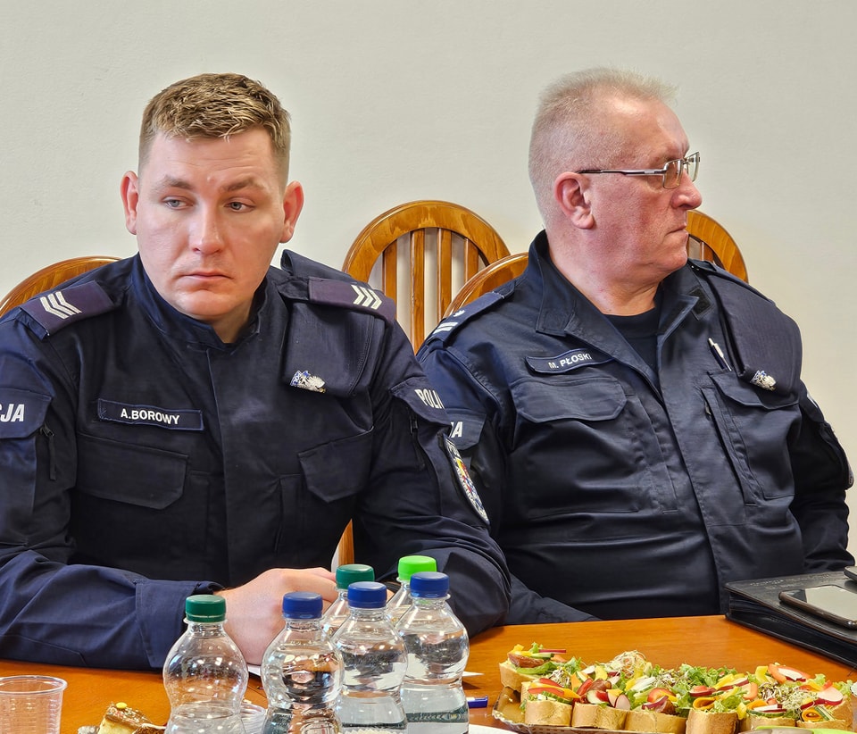 Przedstawiciele Komendy Miejskiej Policji w Płocku
