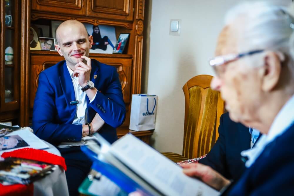Starosta słucha Pani Haliny