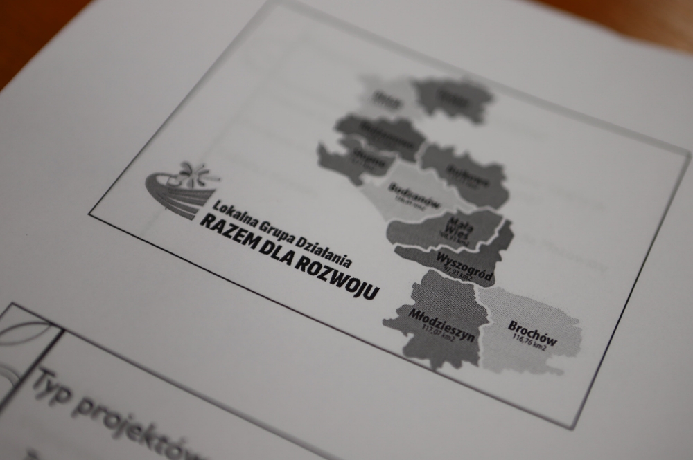 Dokument z mapą „Razem dla Rozwoju”