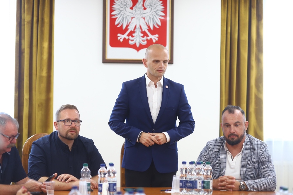 Sylwester Ziemkiewicz podczas przemówienia