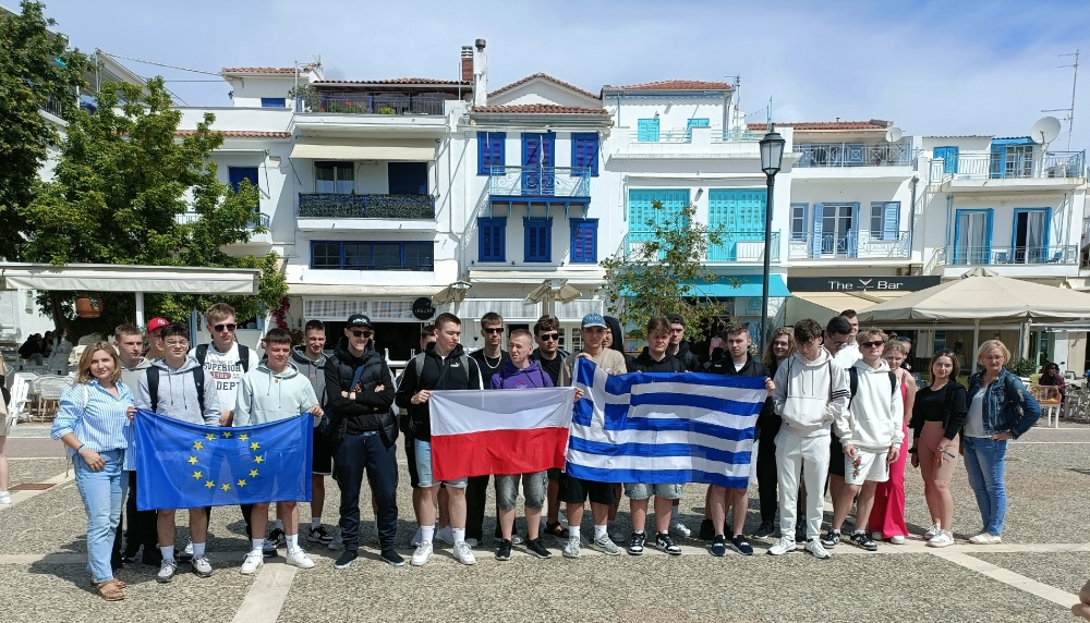 Zdjęcie pamiątkowe podczas programu erasmus