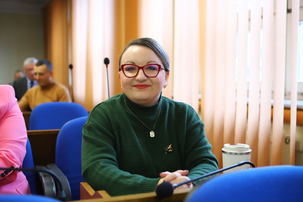 Radna powiatu płockiego podczas 6 sesji rady powiatu
