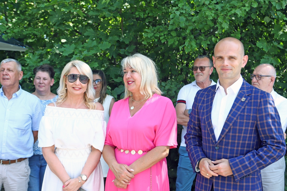 Wójt Gminy Łąck ze starostą płockim