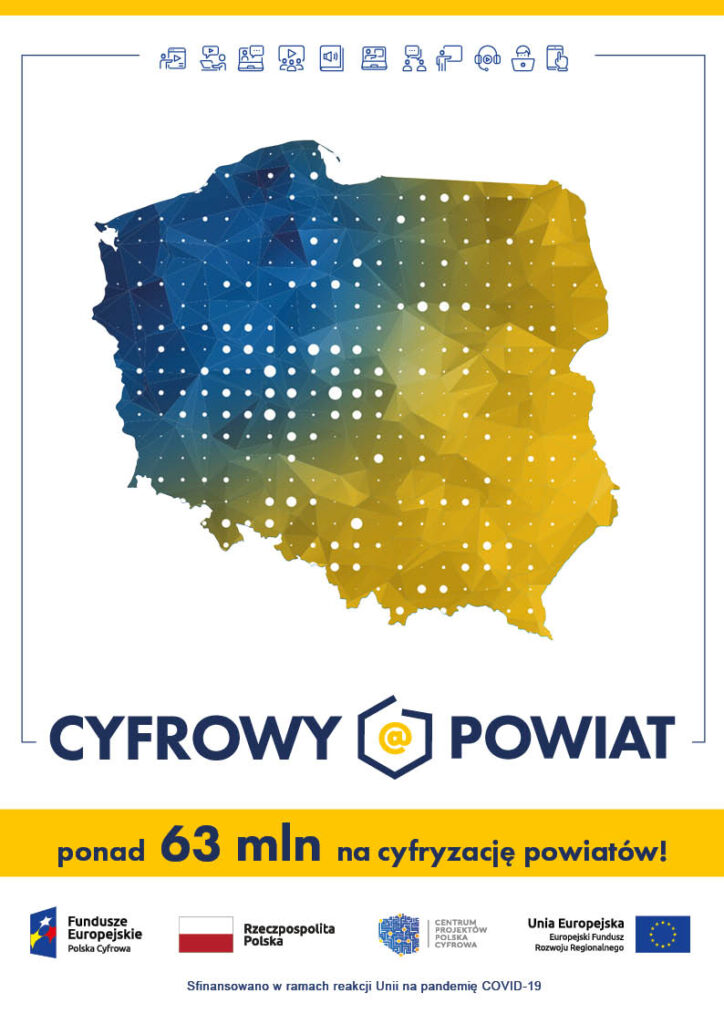 Plakat promujący program Cyfrowy Powiat