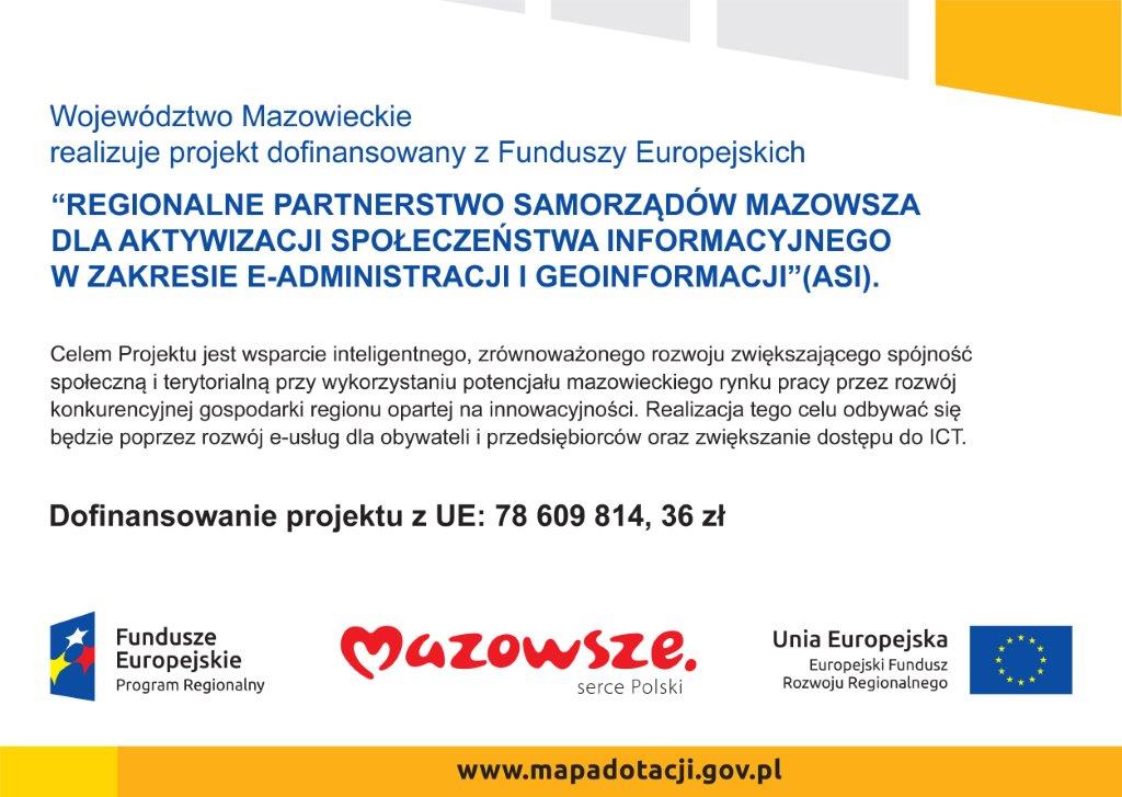 Grafika informacyjna o celach i dofinansowaniu projektu