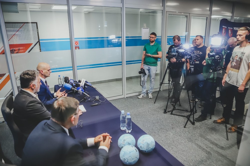 Dziennikarze na konferencji