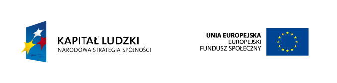 Logo programu Kapitał ludzki i funduszy europejskich