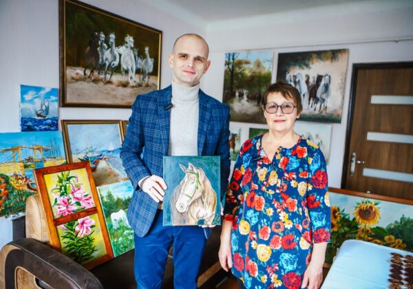 Starosta płocki wraz z Krystyną Wiankowską