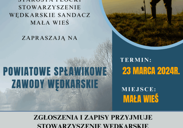 Plakat informujący o zawodach