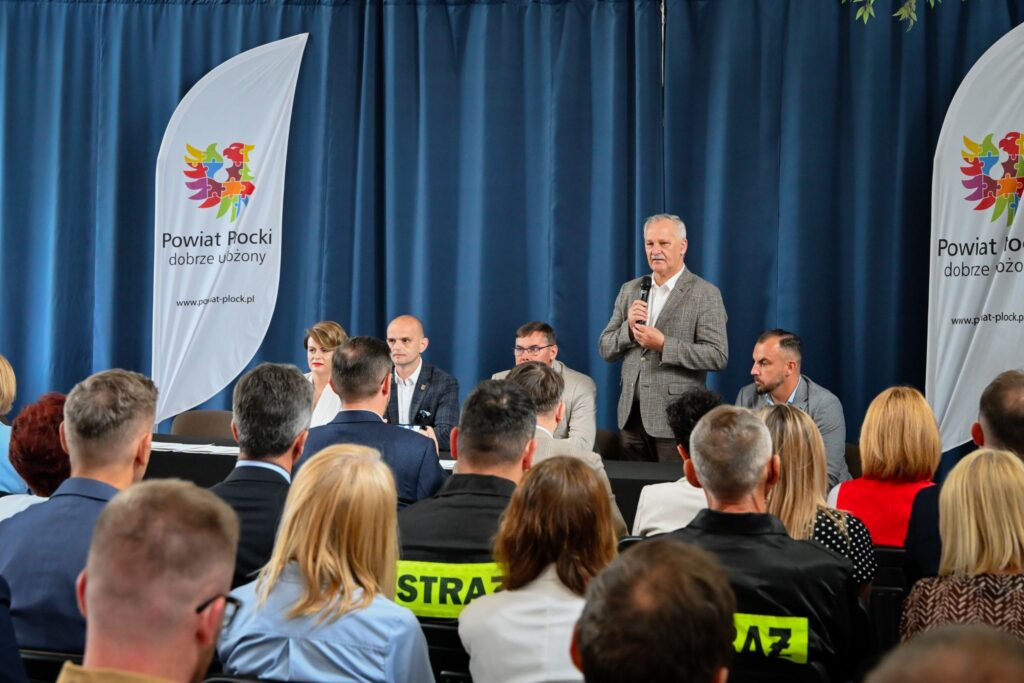 Za mikrofonem Wójt Gminy Bielsk