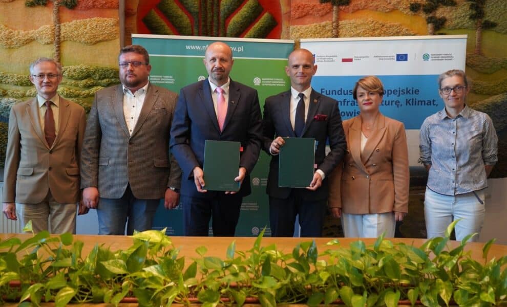 Starosta Sylwester Ziemkiewicz na podpisaniu umowy w NFOŚiGW w Warszawie