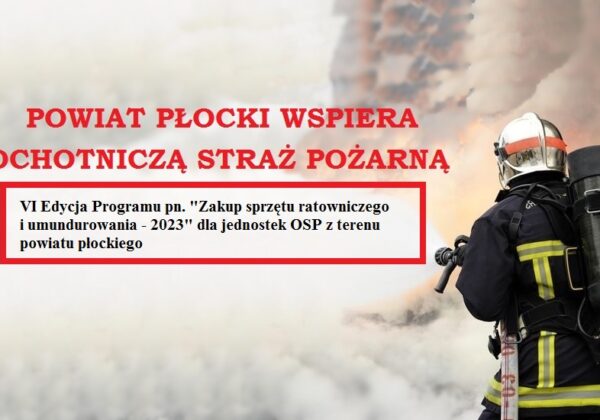 Infografika o wsparciu OSP przez powiat