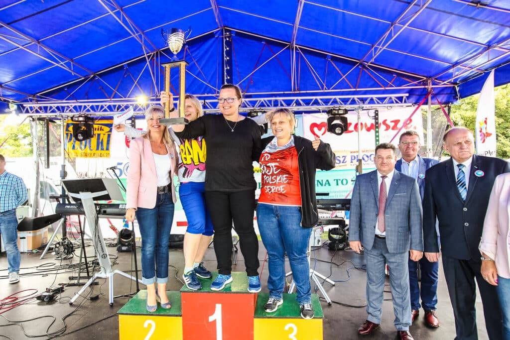 Uczestnicy na podium