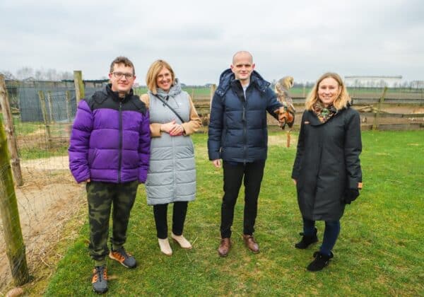 Wizyta starosty w ranczowisku w Cekanowie